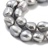 Dyed Natural Cultured Freshwater Pearl Beads Strands PEAR-P062-30C-4