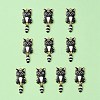 Light Gold Rack Plating Alloy Enamel Pendants ENAM-YW0003-50C-1
