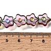 Electroplated Transparent Glass Beads Strands GL-CBA98F0-09F-4
