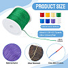 8 Rolls 8 Colors Nylon Braided Cord NWIR-TA0001-24-3