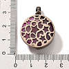 Natural Orchid Banded Agate(Dyed & Heated) Pendants G-P560-01R-15-3
