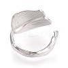 Adjustable 304 Stainless Steel Cuff Rings for Women RJEW-N052-03P-3