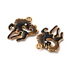 304 Stainless Steel Enamel Pendants STAS-Q363-13B-G-2