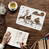 Plastic Reusable Drawing Painting Stencils Templates DIY-WH0202-298-3