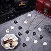 50Pcs 2 Colors Alloy Enamel Pendants ENAM-ME0001-40-5