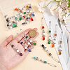 20Pcs 10 Colors Glass & Alloy Angel Brooch JEWB-WR00001-3