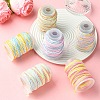 6Rolls 6 Colors 35M Segment Dyed Macrame Cotton Cord OCOR-YW0001-28-5