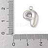 304 Stainless Steel Initial Pendants STAS-S186-12P-P-3