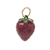 Brass Enamel Pendants KK-CBA109E-08-1