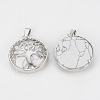 Synthetic Howlite Pendants G-S292-10L-P-1-2