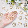 32Pcs Mini Iron Place Card Holders ODIS-SP0001-08G-3