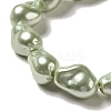Electroplated Glass Imitation Pearl Beads Strands BSHE-M035-01A-01-1-3