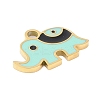 Ion Plating(IP) 304 Stainless Steel Enamel Charms FIND-Q111-02G-07-2