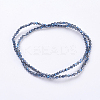 Electroplate Glass Beads Strands EGLA-J026-3mm-F09-2