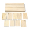 3-Slot Wooden Earring Display Card Stands LS-EDIS-R027-01A-03-2