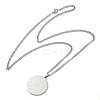 Non-Tarnish 304 Stainlessa Steel Curb Chain Pendant Necklaces NJEW-H034-08P-2