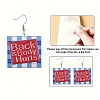 Square with Word Back & Body Hurts Acrylic Dangle Earrings FS-WGDBEE3-01-5