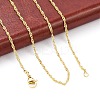 Brass Singapore Chains Necklace for Women LS-NJEW-P265-07G-1