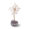 Natural Quartz Crystal Chips Tree of Life Decorations DJEW-P022-03A-05-1