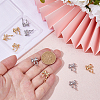 10Pcs 2 Colors Brass Pendants KK-HS0001-86-3