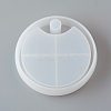 DIY 4 Compartments Round Layered Rotating Storage Box LS-AJEW-D046-16B-2