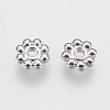 Alloy Daisy Spacer Beads PALLOY-L166-31P-2
