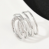 304 Stainless Steel Cuff Rings RJEW-P153-05P-1