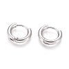 Tarnish Resistant 202 Stainless Steel Huggie Hoop Earrings A-EJEW-F111B-13mm-P-1