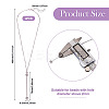304 Stainless Steel Cable Chain Necklace Makings NJEW-TAC0012-01-3