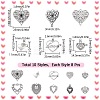 80Pcs 10 Styles Tibetan Style Alloy Pendants FIND-SC0007-73-2