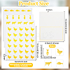 8 Sheets 4 Styles PVC Waterproof Self-Adhesive Sticker STIC-OC0001-13A-2