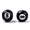 Spray Painted Acrylic Beads SACR-N009-05-3