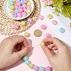 60Pcs Opaque Acrylic Beads MACR-SC0001-75-3