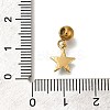 Ion Plating(IP) 304 Stainless Steel Rhinestone Pendants STAS-A104-12G-02-3