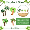 20Pcs 4 Styles Alloy Enamel Pendants ENAM-YW0009-39-2