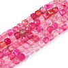 Dyed Natural Agate Beads Strands G-T138-211G-4