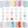 288Pcs 24 Styles Transparent & Imitation Jade & Spray Painted Glass Beads GLAA-AR0001-51-1
