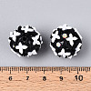 Handmade Polymer Clay Rhinestone and Resin Beads CLAY-T022-01A-4