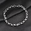 Tarnish Resistant 304 Stainless Steel Cable Chain Bracelets LS-BJEW-I202-02B-1