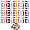 120Pcs 12 Colors Golden Plated Alloy Charms ENAM-SZ0001-64Z-1