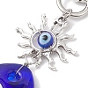 Evil Eye Lampwork Pendant Decorations HJEW-JM01996-02-3