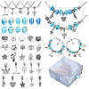 DIY Alloy & Brass European Style Bracelet Jewelry Making Kits DIY-YW0010-66-1