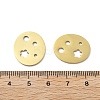 304 Stainless Steel Laser Cut Hollow Flower Connector Charms STAS-M111-07G-3