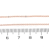 1.5MM Brass Cable Chain Necklace Making NJEW-D302-75RG-3
