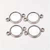 Alloy Cabochon Connector Settings PALLOY-A13117-AS-RS-1