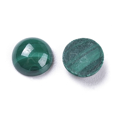Natural Malachite Cabochons G-R476-01-6mm-1