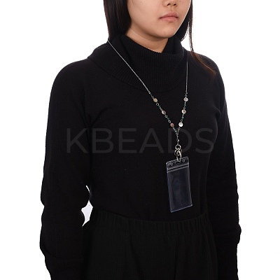 ID Card Neck Strap Card Holder AJEW-PH01411-1