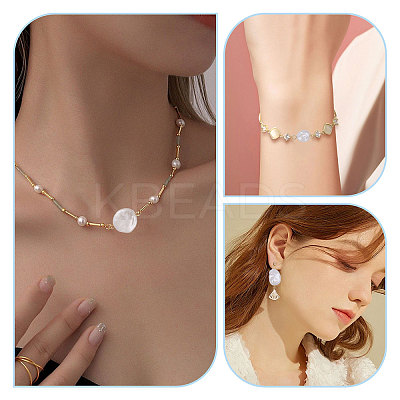 120Pcs 12 Styles ABS Plastic with Acrylic Pearl & Iron Pendants & Connector Charms PALLOY-PH01910-1