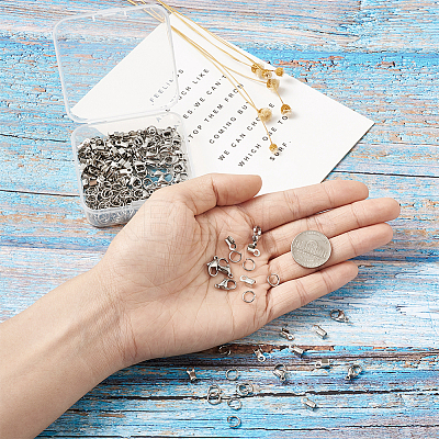 304 Stainless Steel Jewelry Findings Sets STAS-TA0004-07-1