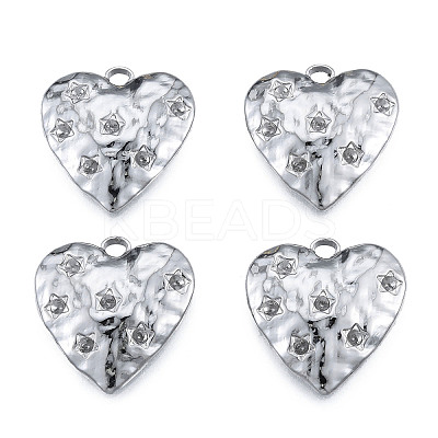 Non-Tarnish 304 Stainless Steel Pendant Rhinestone Settings LS-STAS-N098-213P-1